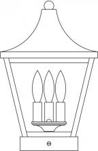 Arroyo Craftsman NAC-10CLR-AC - 10" Nantes column mount