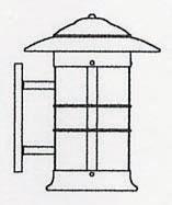 Arroyo Craftsman NS-14LWO-P - 14" newport long body sconce