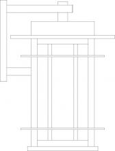 Arroyo Craftsman OPB-11GW-P - 11" oak park wall mount