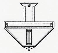 Arroyo Craftsman PIH-18WO-RC - 18" prairie inverted ceiling mount