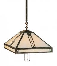 Arroyo Craftsman PSH-18GW-BK - 18" prairie stem hung pendant