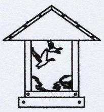 Arroyo Craftsman TRC-12GSWO-RB - 12" timber ridge column mount with goose filigree