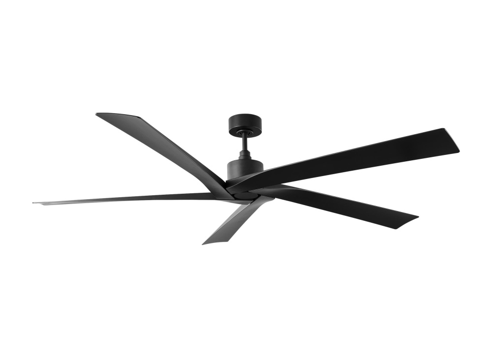 Aspen Coastal 70 Ceiling Fan in Midnight Black with Midnight Black Blades