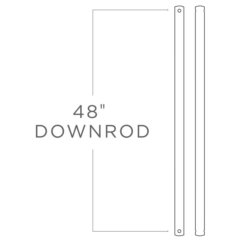 48" Downrod in Oil Rubbed Bronze