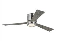 Visual Comfort & Co. Fan Collection 3CLYR52BSLGD-V1 - Clarity 52 LED - Brushed Steel w LGWO Blades