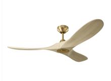 Visual Comfort & Co. Fan Collection 3MAVSM52BBSWWO - Maverick Smart 52 - Burnished Brass W Washed White Oak Blades