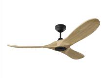 Visual Comfort & Co. Fan Collection 3MAVSM52MBKNH - Maverick Smart 52 - Matte Black W Naturel Honey Blades
