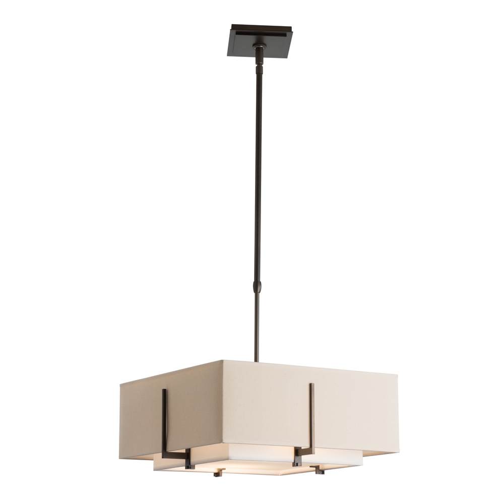 Exos Square Small Double Shade Pendant