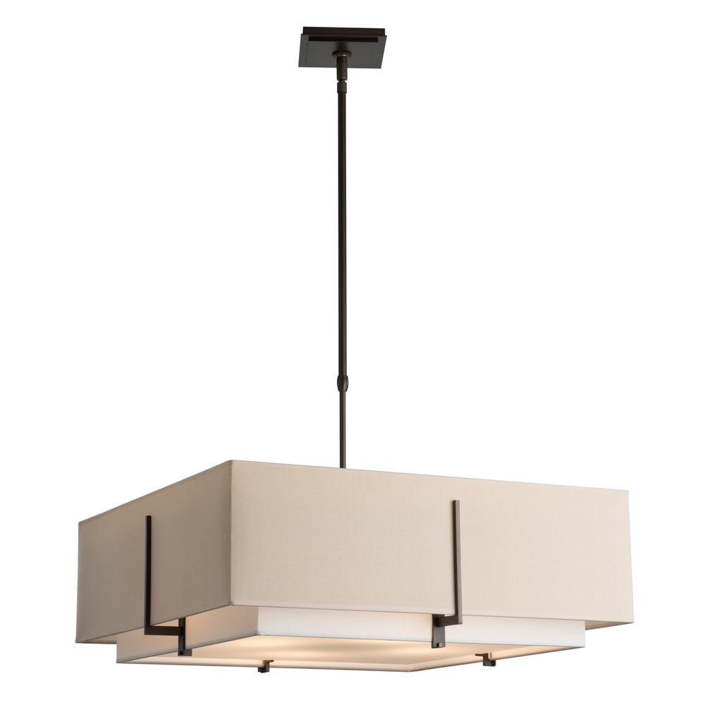 Exos Square Large Double Shade Pendant