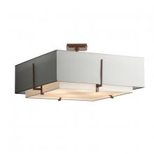 Hubbardton Forge 126513-SKT-05-SF2012-SJ2401 - Exos Square Large Double Shade Semi-Flush