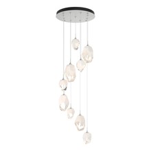 Hubbardton Forge 131142-SKT-LONG-02-WP0756 - Chrysalis 9-Light Mixed Crystal Pendant
