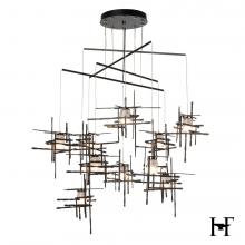 Hubbardton Forge 131160-SKT-STND-14-YC0305 - Tura 10-Light Frosted Glass Mobile Pendant