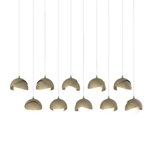 Hubbardton Forge 131205-SKT-LONG-84-84-GG0711 - Brooklyn 10-Light Double Shade Pendant