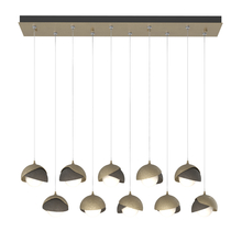 Hubbardton Forge 131205-SKT-STND-84-07-GG0711 - Brooklyn 10-Light Double Shade Pendant