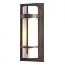 Hubbardton Forge 305892-SKT-77-GG0066 - Banded Small Outdoor Sconce