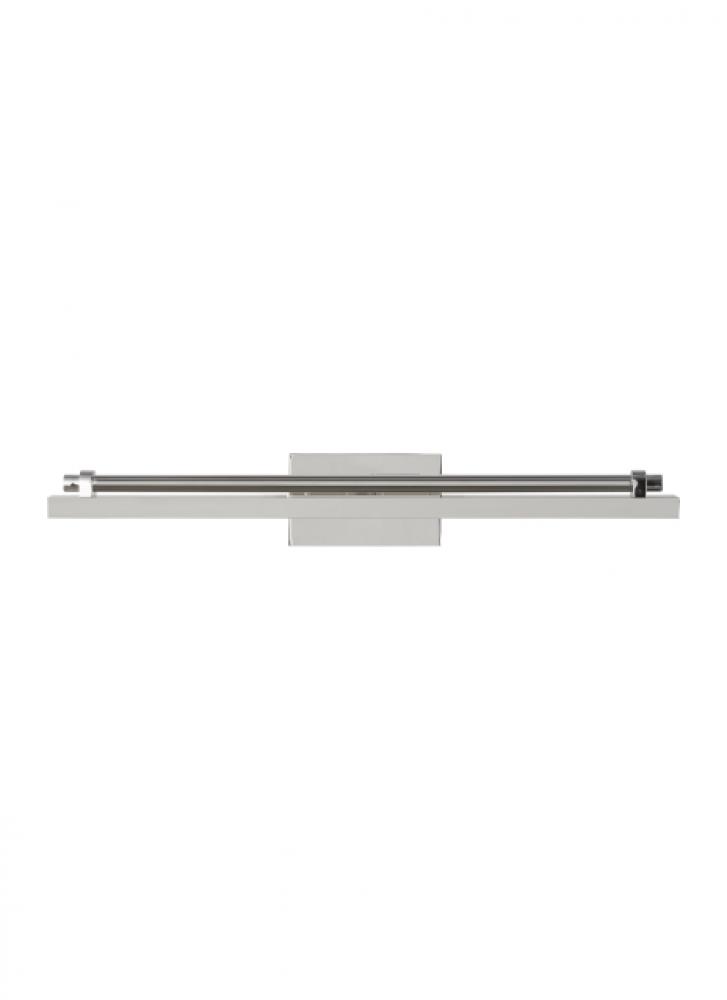 The Kal 18-inch Damp Rated 1-Light Integrated Dimmable LED Picture Light in Polished Nickel