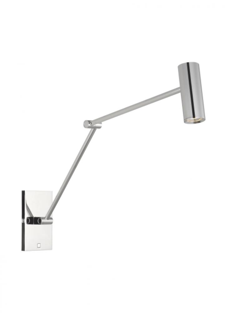The Ponte Medium 15-inch Damp Rated 1-Light Integrated Dimmable LED Task Wall Sconce