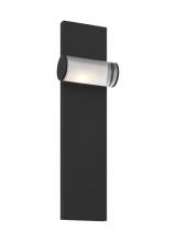 Visual Comfort & Co. Modern Collection KWWS10027CB-277 - The Esfera Medium Damp Rated 1-Light Integrated Dimmable LED Wall Sconce in Nightshade Black