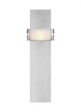 Visual Comfort & Co. Modern Collection KWWS10027CN-277 - The Esfera Medium Damp Rated 1-Light Integrated Dimmable LED Wall Sconce in Polished Nickel