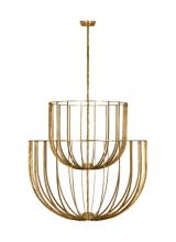 Visual Comfort & Co. Modern Collection SLCH33027PAB - Sanchi Large Two Tier Chandelier