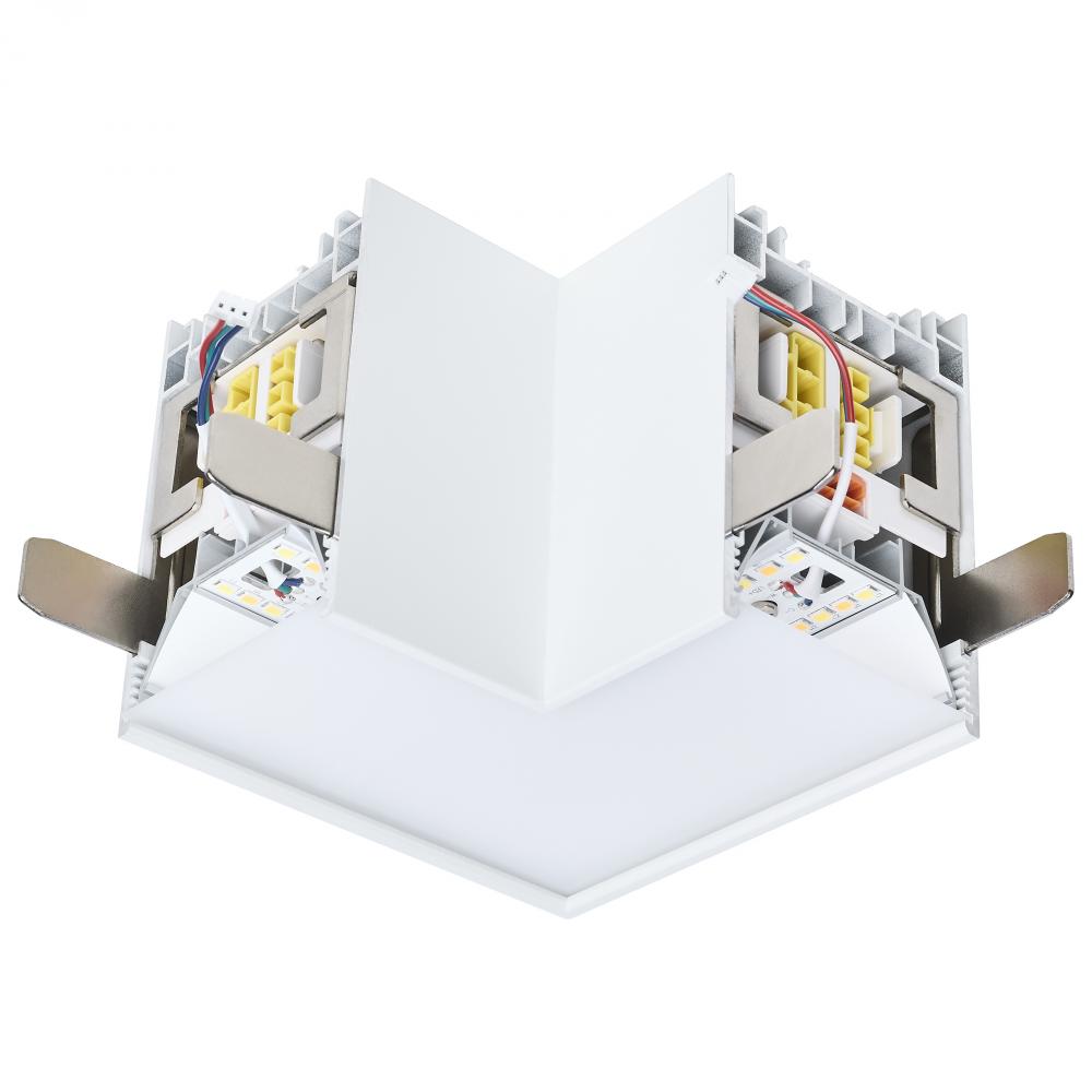 Momentum; L-Connector for LED Linear System; White Finish