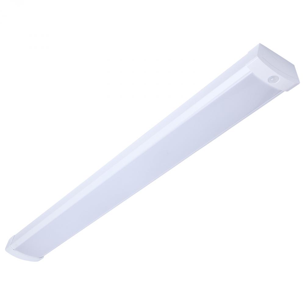 LED 4 Foot Wrap with PIR Motion Sensor; 39 Watts; 27K/30K/35K/40K/50K CCT Selectable; White Finish;