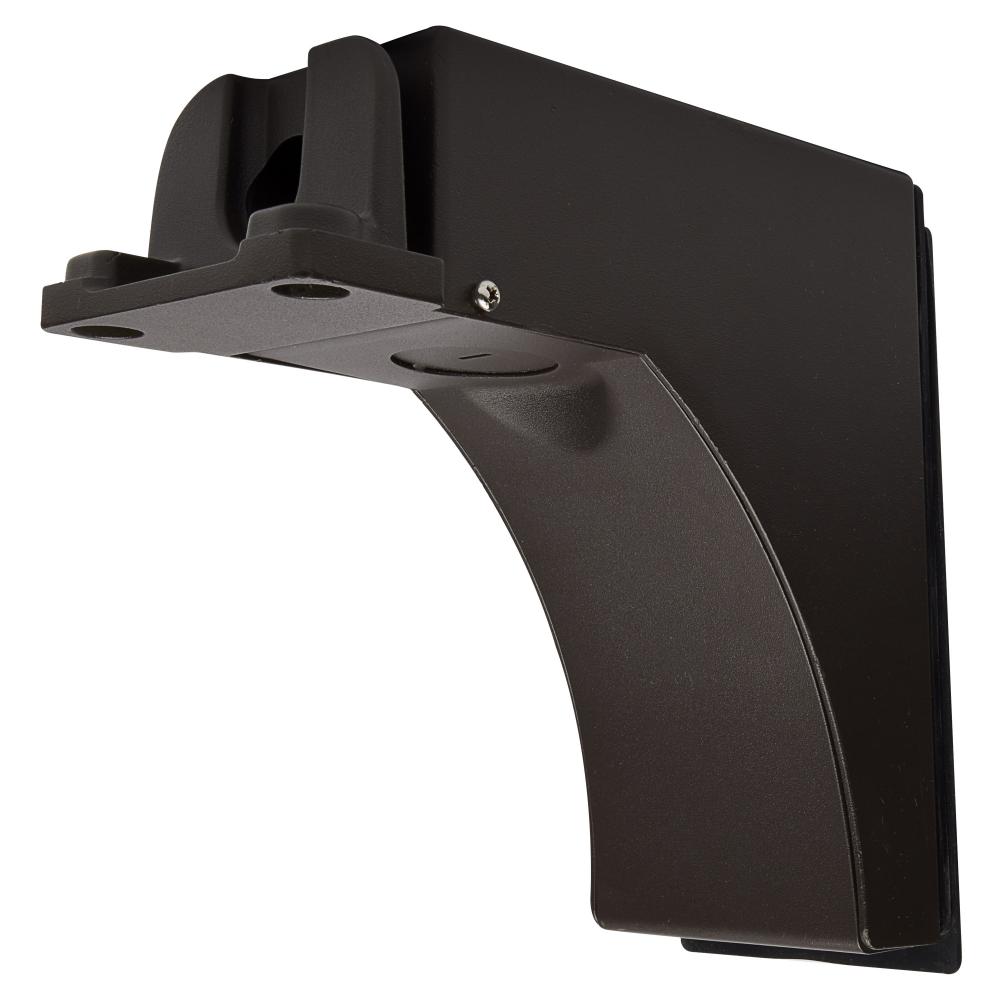 Area Light Fixed Arm Mount with Sensor Knockouts; Bronze Finish
