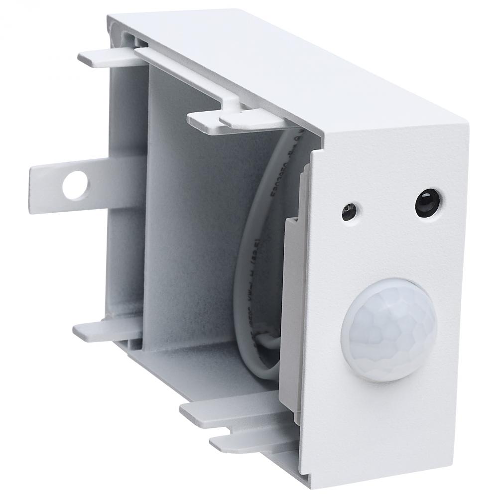 Momentum; PIR Sensor for LED Connectable Linear Strip Fixtures; End Mount; White Finish
