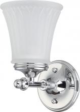 Nuvo 60/4261 - Teller - 1 Light Vanity with Frosted Etched Glass - Polished Chrome Finish