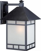 Nuvo 60/5603 - Drexel - 1 Light - 10" with Frosted Seed Glass - Stone Black Finish
