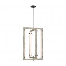 Nuvo 62/1551 - Alta - LED Pendant - Black with Gray Wood Finish