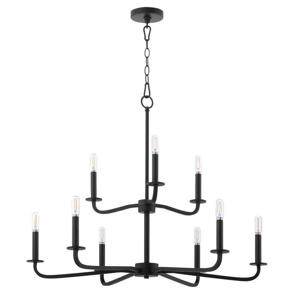 RUTHERFORD 9LT CHANDELIER - MB
