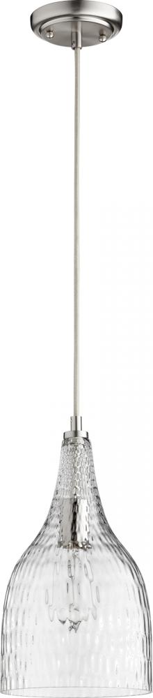 7.5" CLEAR GLS PEND - STN