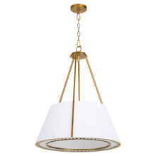 Quorum 8382-4-47 - GORHAM 4 LIGHT PENDANT - BRUSHED BRASS