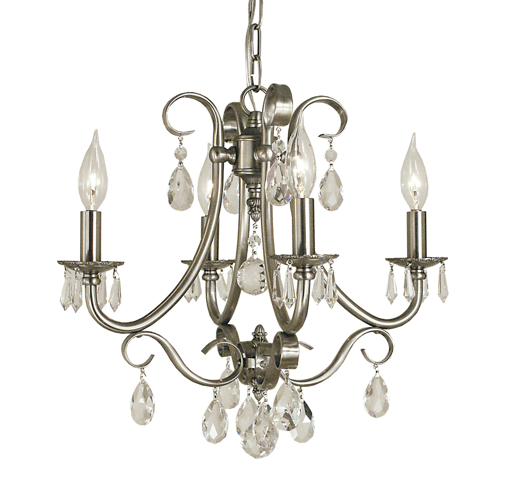 4-Light Matte Black Liebestraum Mini Chandelier