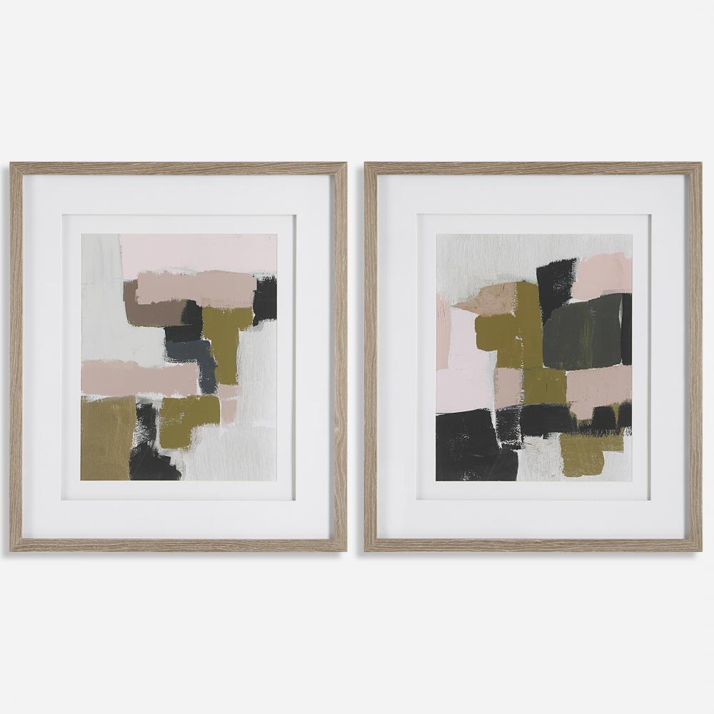 Uttermost Color Block Framed Prints Set/2