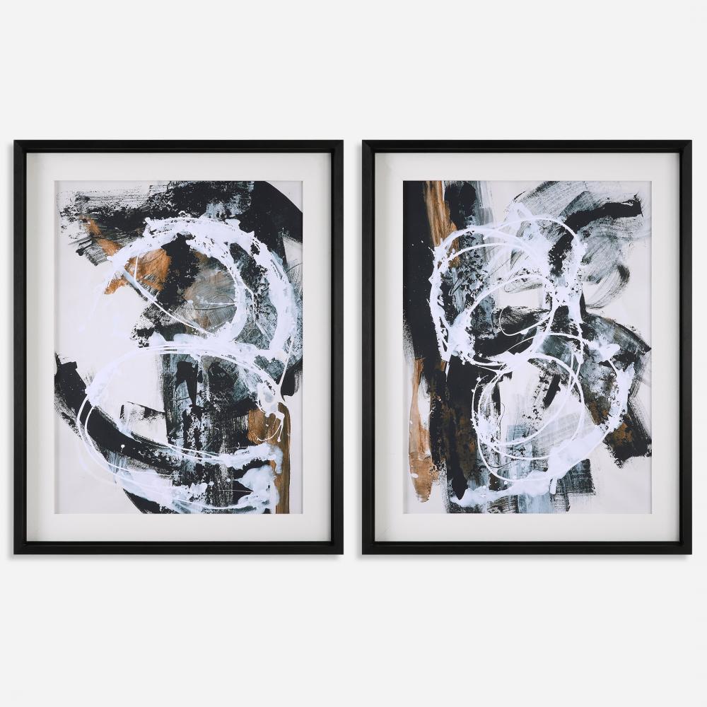 Uttermost Winterland Abstract Prints Set/2