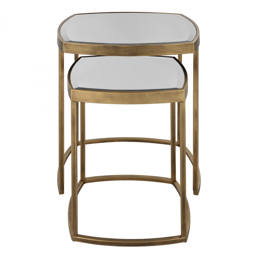 Uttermost Vista Gold Nesting Tables Set Of 2