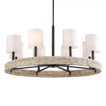 Uttermost 21393 - Uttermost Faiyam 8 Light Rattan Chandelier