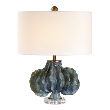 Uttermost 30674-1 - Uttermost Ruffle Up Blue Green Table Lamp