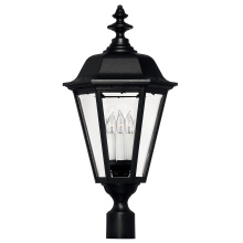 Hinkley 1471BK - Large Post Mount Lantern