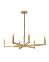 Hinkley 45048HB - Small Six Light Linear