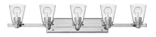 Hinkley 5555CM-CL - Five Light Vanity