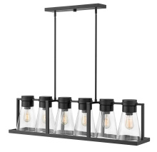 Hinkley 63306BK-CL - Medium Six Light Linear