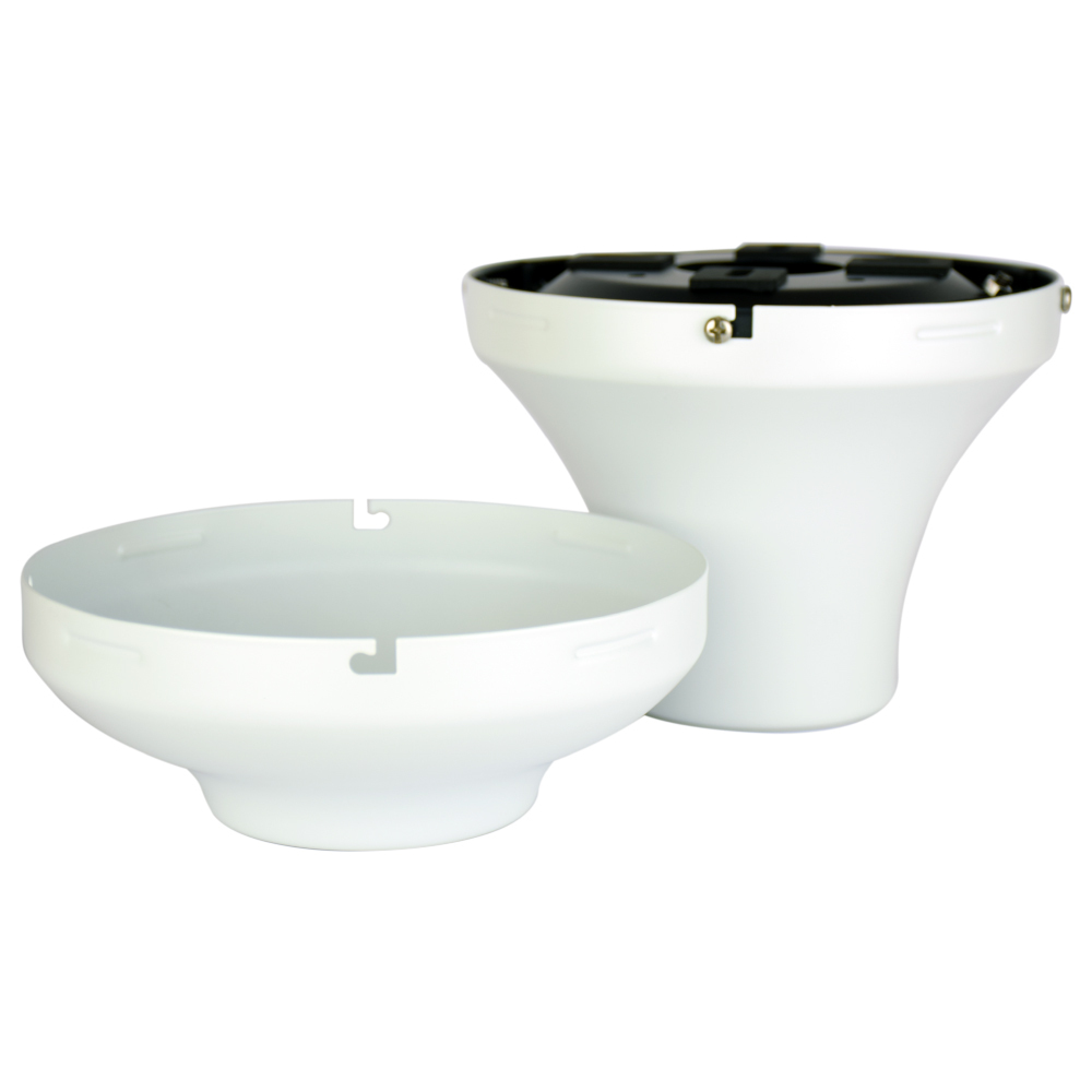 Ceiling Fan Close to Ceiling Kit - Matte White - Wet Rated