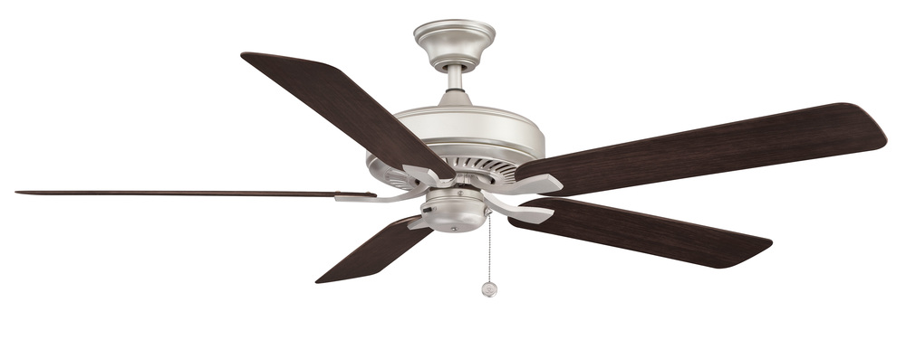 Edgewood 60 inch Indoor/Outdoor Ceiling Fan - Brushed Nickel with Dark Walnut blades