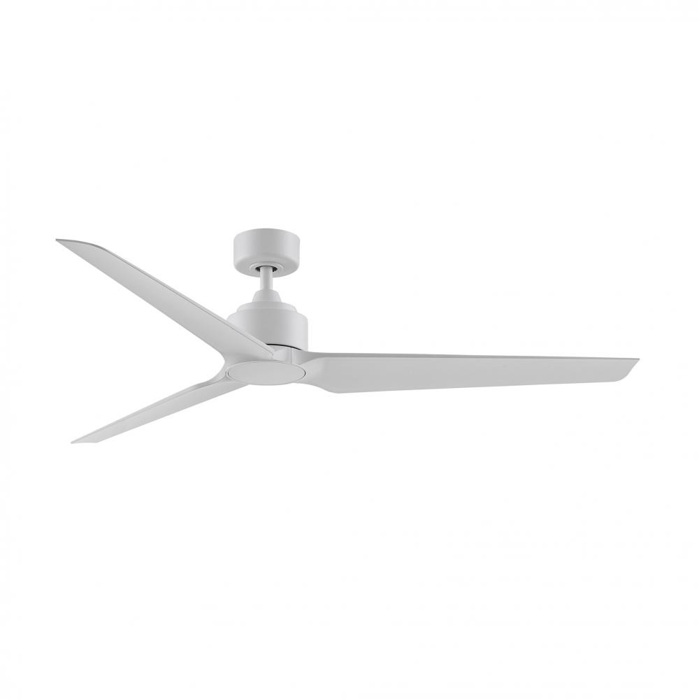 TriAire Custom Indoor/Outdoor Marine Grade Ceiling Fan DC Motor- Matte White