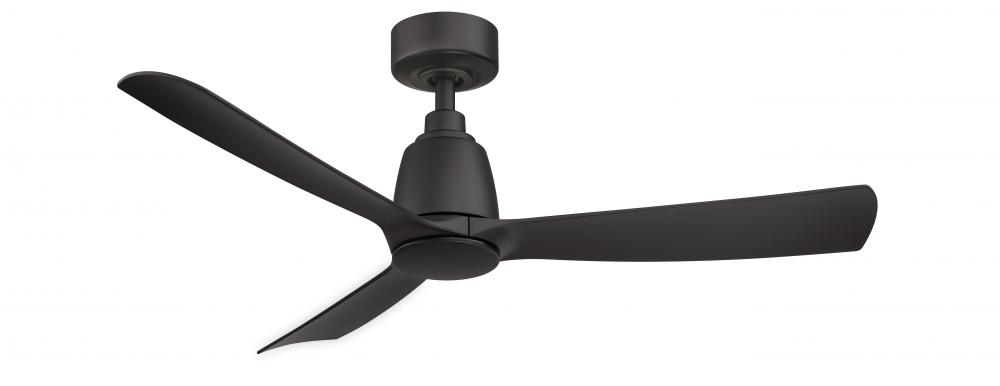 Kute 44 inch Indoor/Outdoor Ceiling Fan - Black with Black blades