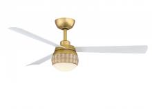 Fanimation FP6837BSMW - Paget 52 inch Indoor/Outdoor Ceiling Fan with LED Light Kit