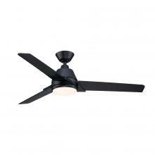 Fanimation FP8406BL - Pyramid 52 inch Indoor/Outdoor Ceiling Fan with LED Light Kit - Black